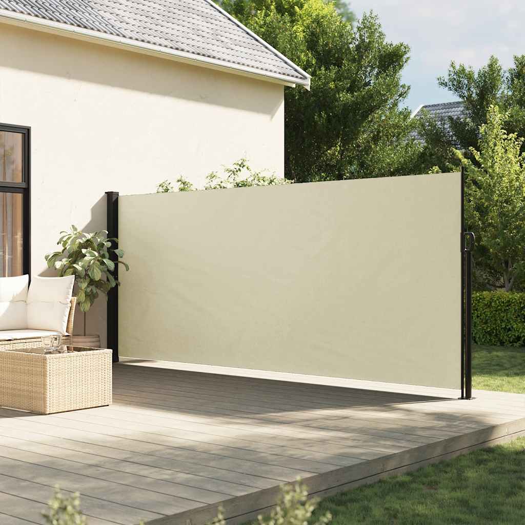 Retractable Side Awning Cream 180 x 300 cm