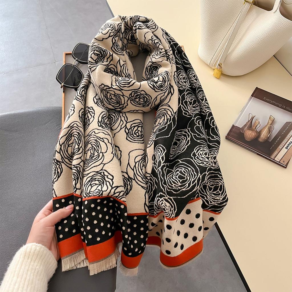 Luxury Thick Blanket Shawl Winter Warm Print Cashmere Scarf Women New Wraps Bufanda Pashmina Female Travel Poncho Stoles