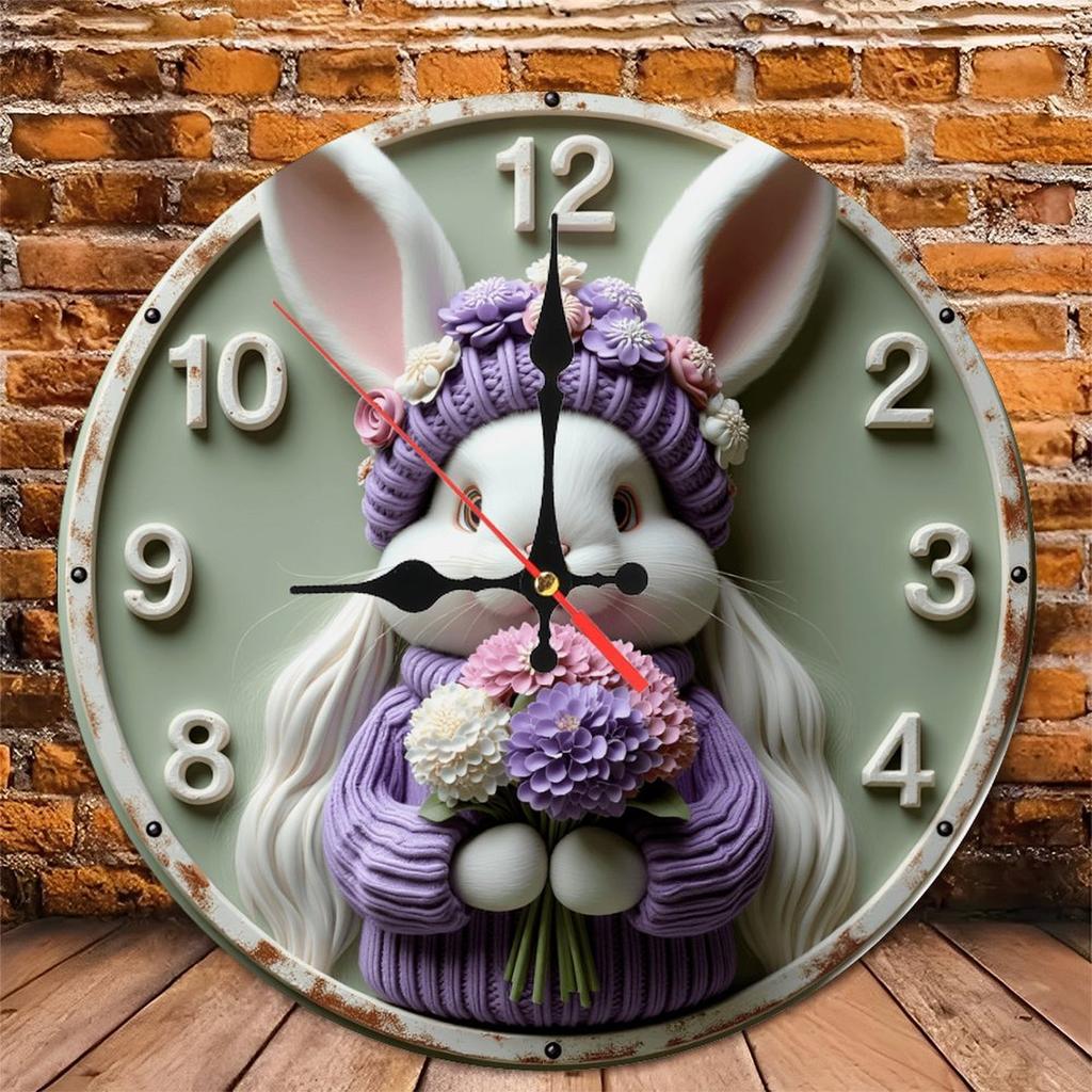 High-Torque 25x25cm Wood Wall Clock for Longer Clock Hands