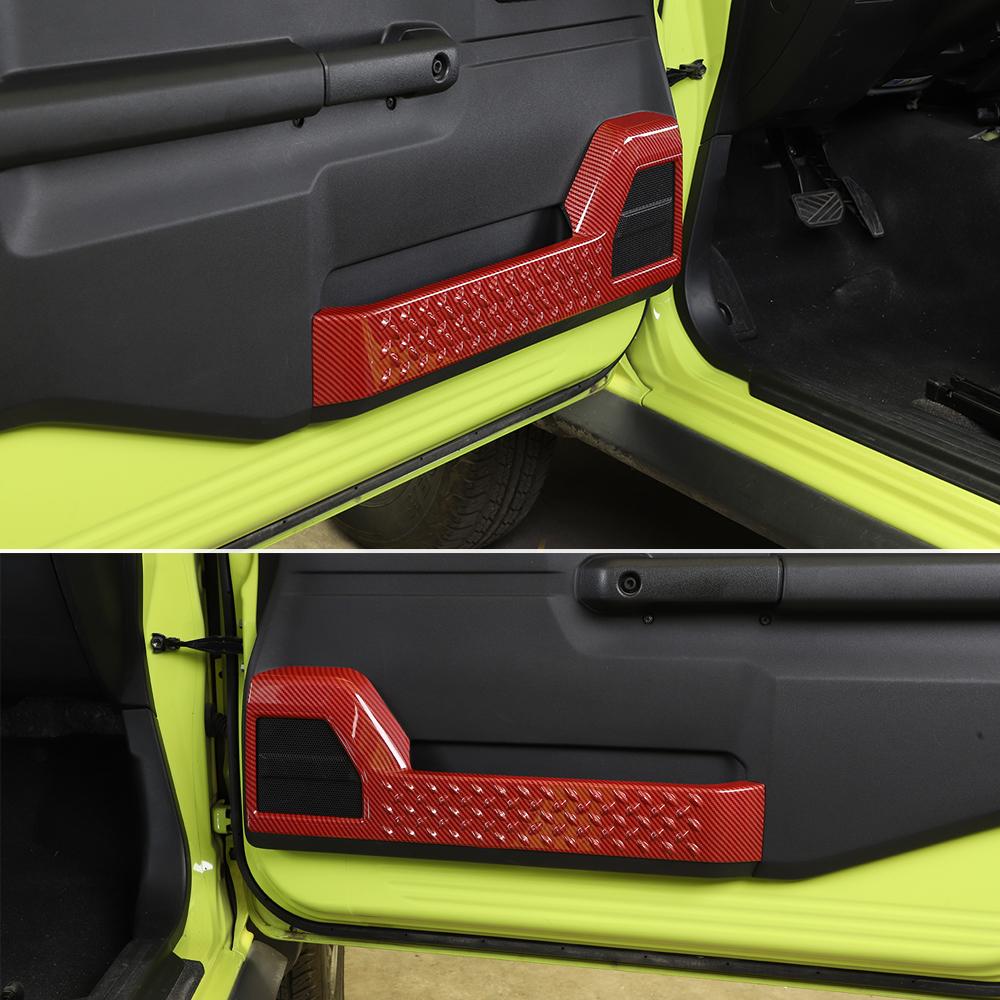 Car Inner Door Decoration Cover Stickers Frame Decoration Trim For Suzuki Jimny 2019 Up Interior Accessories
