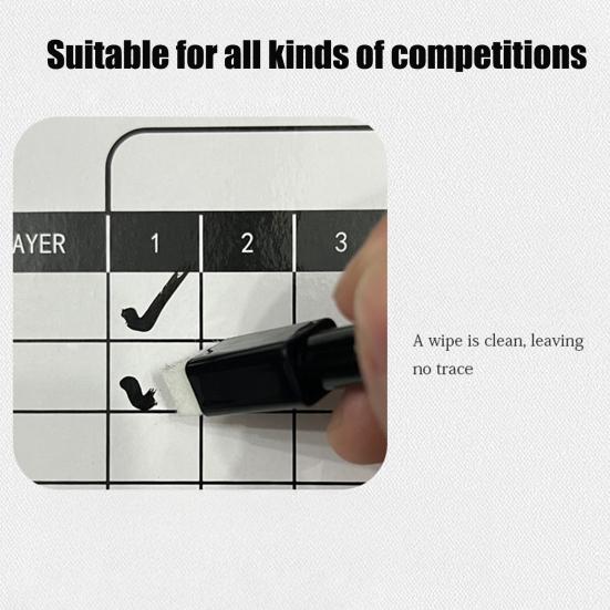 Доска для подсчета очков в гольфе, стираемая, маркерная, белая доска с 1 маркером, портативный держатель для карточек для гольфа, аксессуары для мужчин, женщин, гольфистов