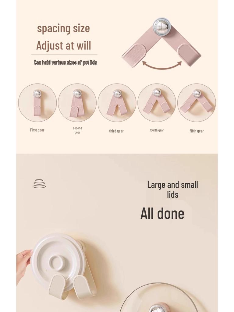 Настенный вращающийся органайзер для крышек кастрюль с присоской, кухонная полка для хранения без сверления для подвешивания и разделочных досок.