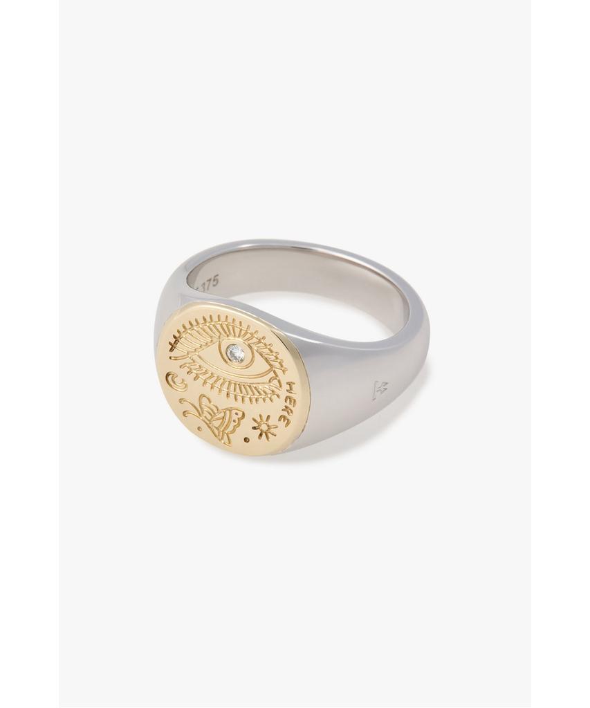 Man On The Boon [Tom Wood] Butterfly Ring Gold Top_Silver 4736329102