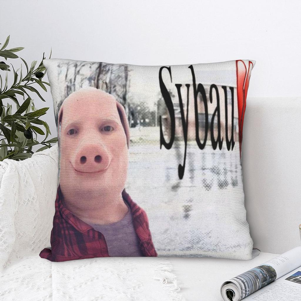John Pork Is Calling Pillow Cover Accessories Soft Cushion Cover Decor Throw Pillow Case Cover Home Multi-Size