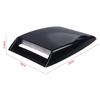 New Car Front Bonnet Hood Decorative 3D Air Flow Intake Scoop Vent Cover Black