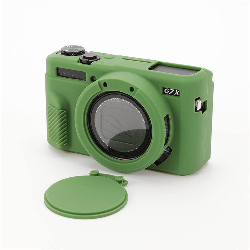 Мягкий силиконовый резиновый чехол-броня для корпуса камеры для Canon G7X Mark II III G7XII G7X2 G7XIII G7X3 Противоударный чехол с крышкой для объектива