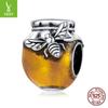 Silver Ziyun 925 Honey Jar Bead with Crystal & Bee Design - SCC1914
