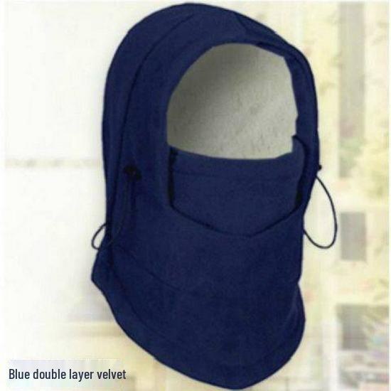 Зимняя ветрозащитная флисовая велосипедная шапка и лыжная маска