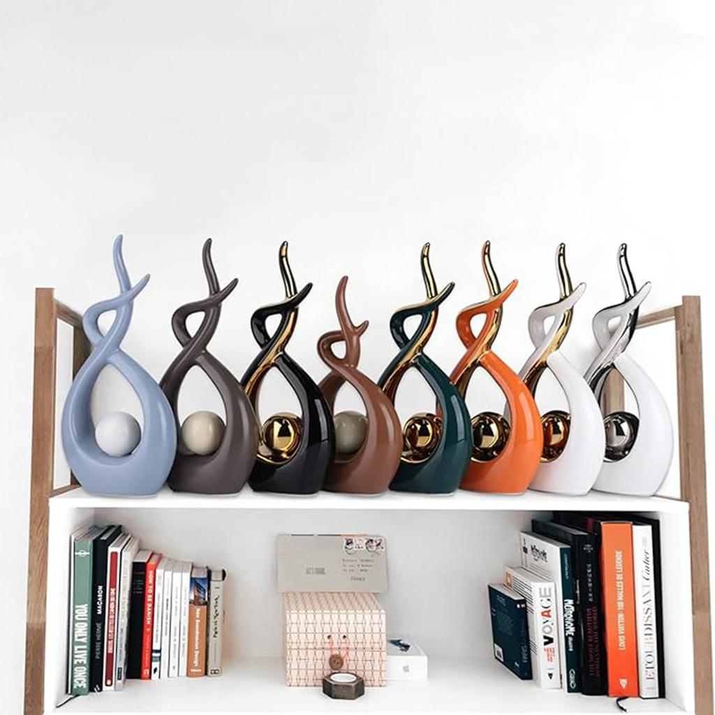 Украшение для дома Современное абстрактное искусство Керамическая статуя Украшение обеденного стола Столовая Офисное ядро Украшение гостиной Кофе