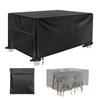Outdoor Furniture Covers Waterproof Rain Snow Dust Wind-Proof Anti-UV Oxford Fabric for Garden Lawn Patio Table Chair Protection