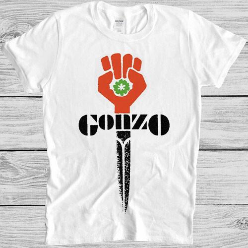 Gonzo T Shirt Fist Knife Logo Journalism Hunter S Thompson Cool Gift Tee M319