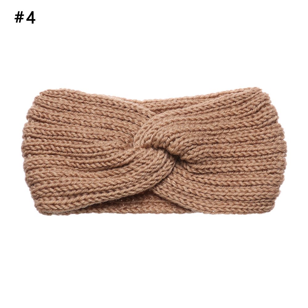 Теплые аксессуары для волос Женские плетеные повязки на голову с перекрестом Крючком Тюрбан Вязаные головные уборы Повязка на голову