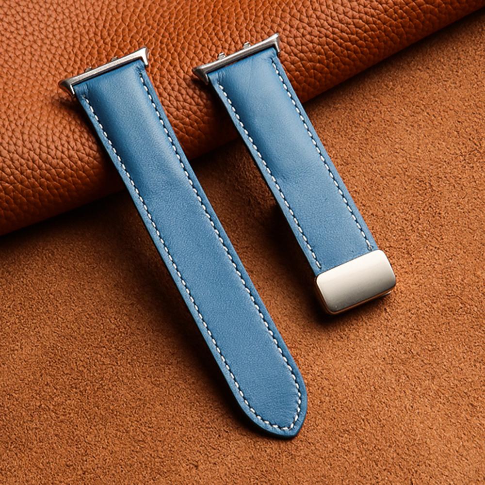Кожаный ремешок для Honor Watch 5, складная магнитная застежка, ремешок для часов с заостренным кончиком