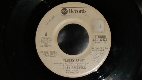 7-дюймовая пластинка LEFTY FRIZZELL Lucky Arms If She Just Helps Me G ABC12023PROMO ABC Records 1973 Канада CountryFolk Б/у