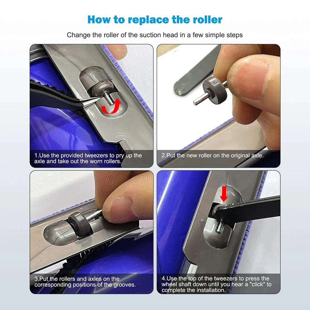 2/4 шт. колеса для пылесоса, часть для DYSON V6 V7 V8 V10 V11 V15 DC58 DC Series с отверткой и локтевым пинцетом, аксессуары