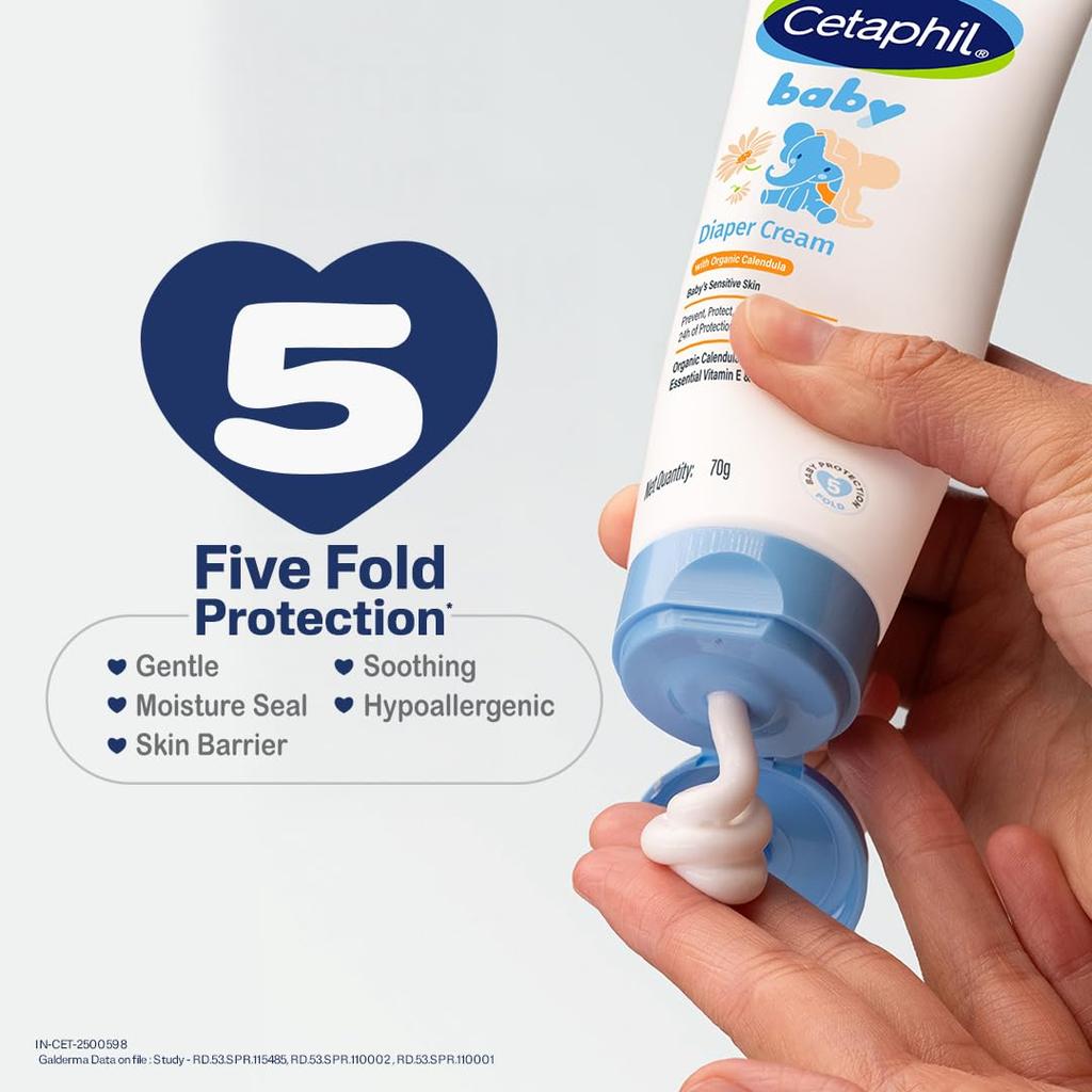 Cetaphil Детский крем под подгузник с органическим календулой 70 г