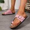 Women's Slippers 2024 New Summer Home Sandals Fashion Cork Outdoor Beach Shoes Women's Luxury Slippers for Women Zapatos