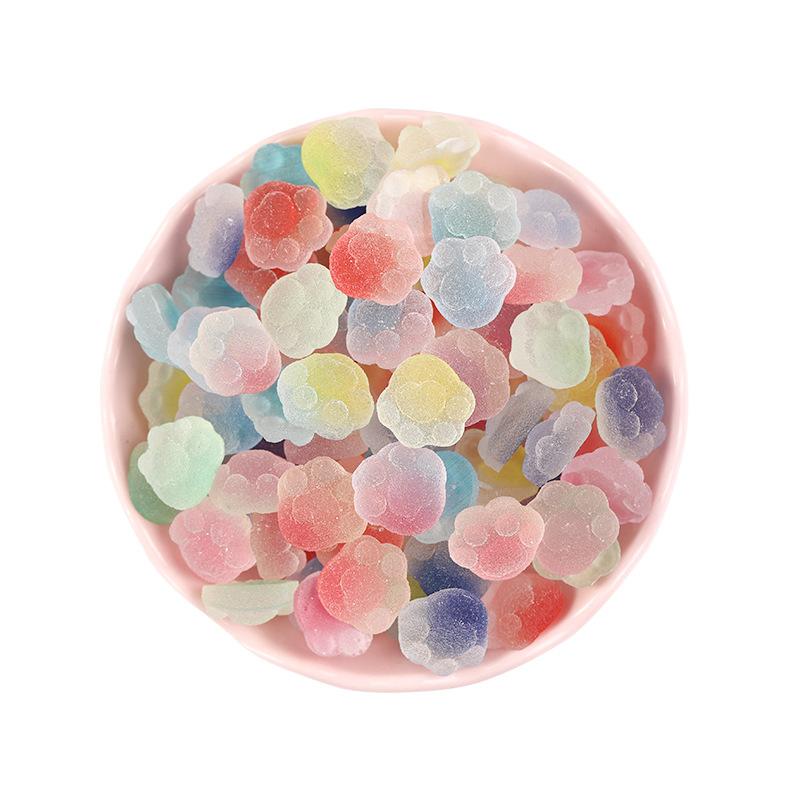 Детские ювелирные аксессуары с героями мультфильмов «сделай сам», акриловые бусины в виде медвежьей лапы, подвески, серьги «сделай сам», ожерелье, браслет, мода