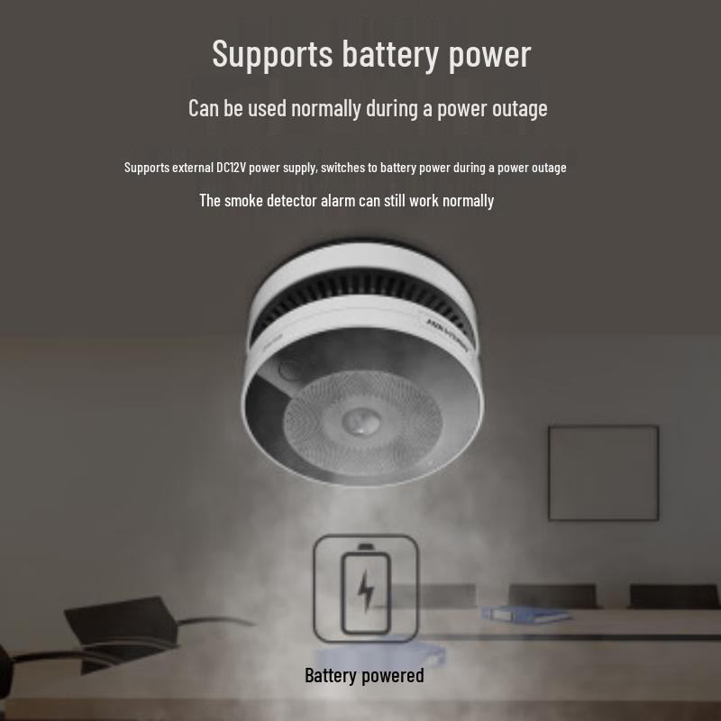 Hikvision 4-мегапиксельная панорамная камера «рыбий глаз» 360° с обнаружением дыма, штекер CN (адаптер в комплекте)
