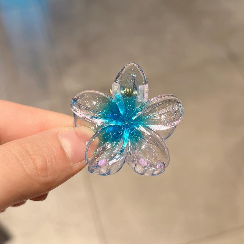 Plumeria Candy Color Fairy Hair Clip - Elegant Shark Clip Accessory