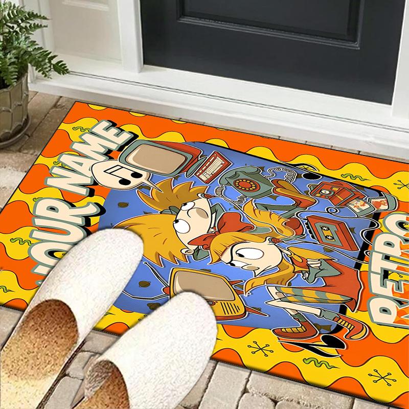 Custom NameFriendship Laughter Arnold Carpet, Indoor Rug, Chair Rug, Living Rooms, Doormat Made From Polyester Home Decor Birthday Christmas Gifts