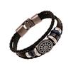 Pu Vintage Infinity Charm Wrap Мужской Женский Браслет Ювелирные Изделия Панк Стиль
