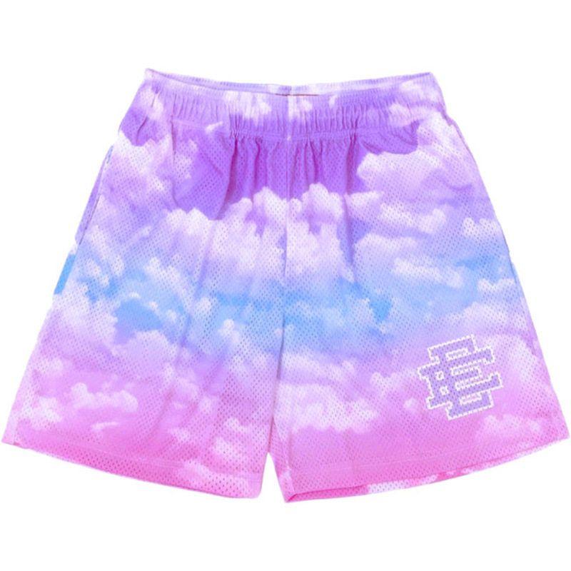 24S Модные Вест-Кост Новое Поступление EE Баскетбольные Шорты Athleisure Большой Размер Дышащая Сетчатая Шорты Средней Длины Мужские
