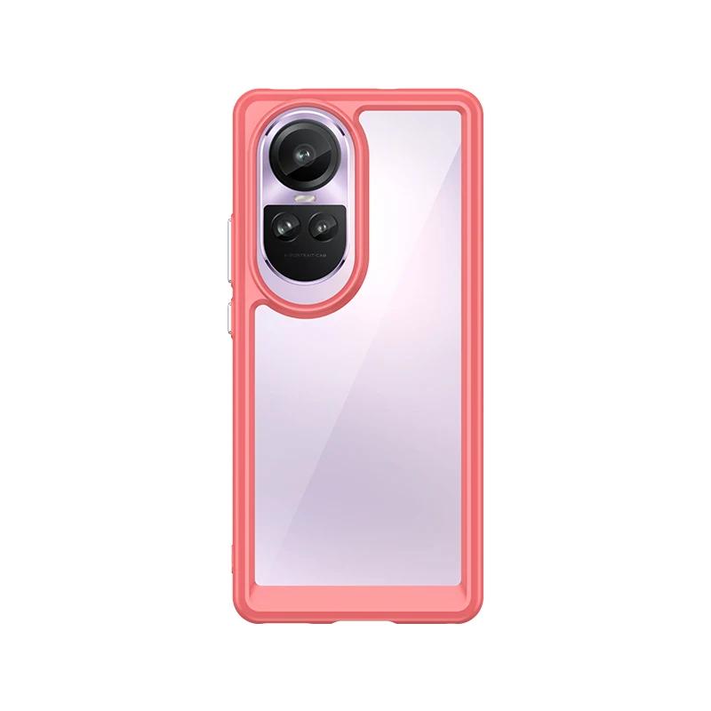 Цветной защитный чехол для OPPO Reno 10(Глобальный)/10 Профи(Глобальный) Противоударная задняя крышка