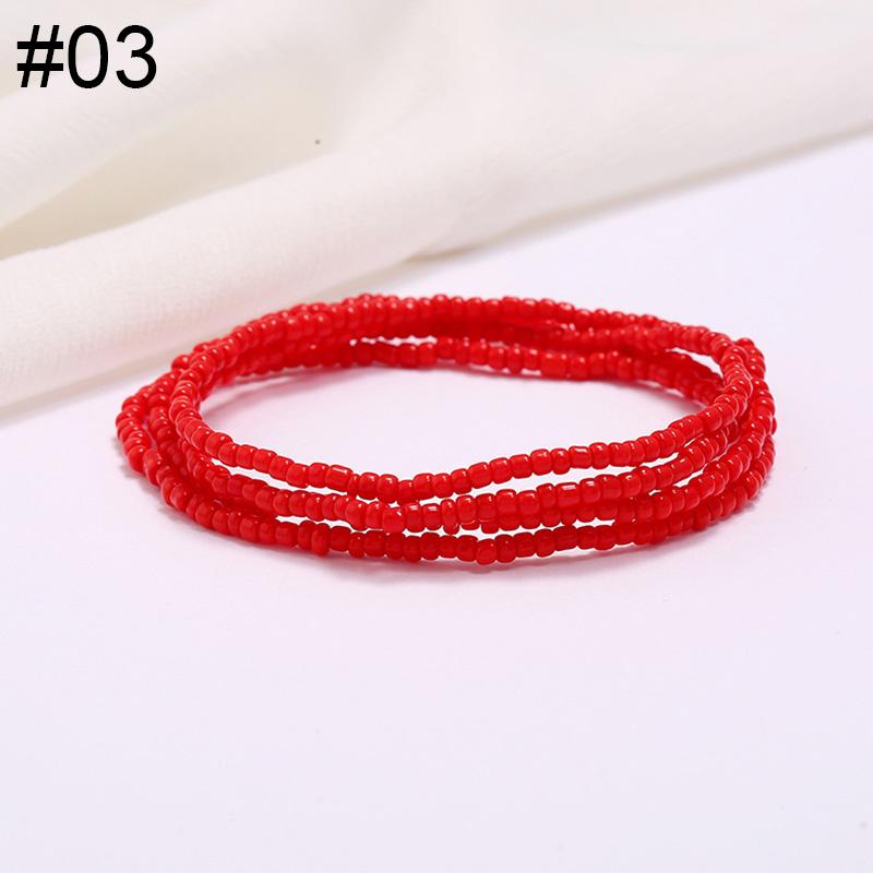 Women Fashion Waist Chain Rice Bead Waist Chain Beach Chain Body Jewelry Belly Chain