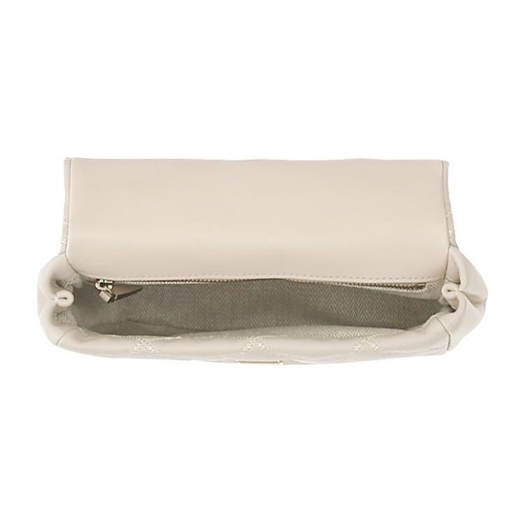 Tory Burch TB-Willa Solid Color Diamond Quilted Flap Chain Shoulder Crossbody Bag Women handbags Cheese-White 153399-724