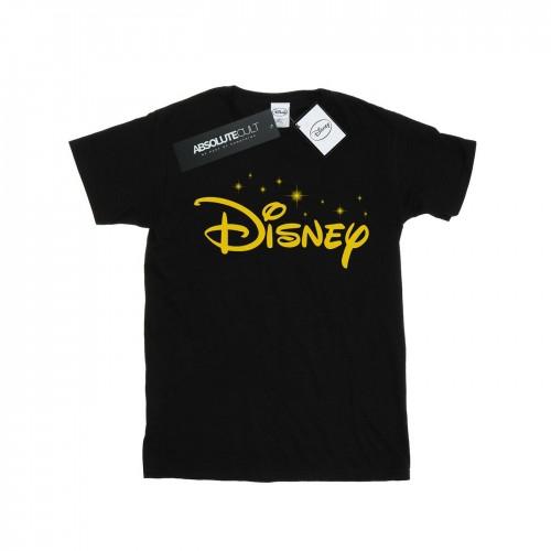 Disney Womens/Ladies Logo Stars Cotton Boyfriend T-Shirt