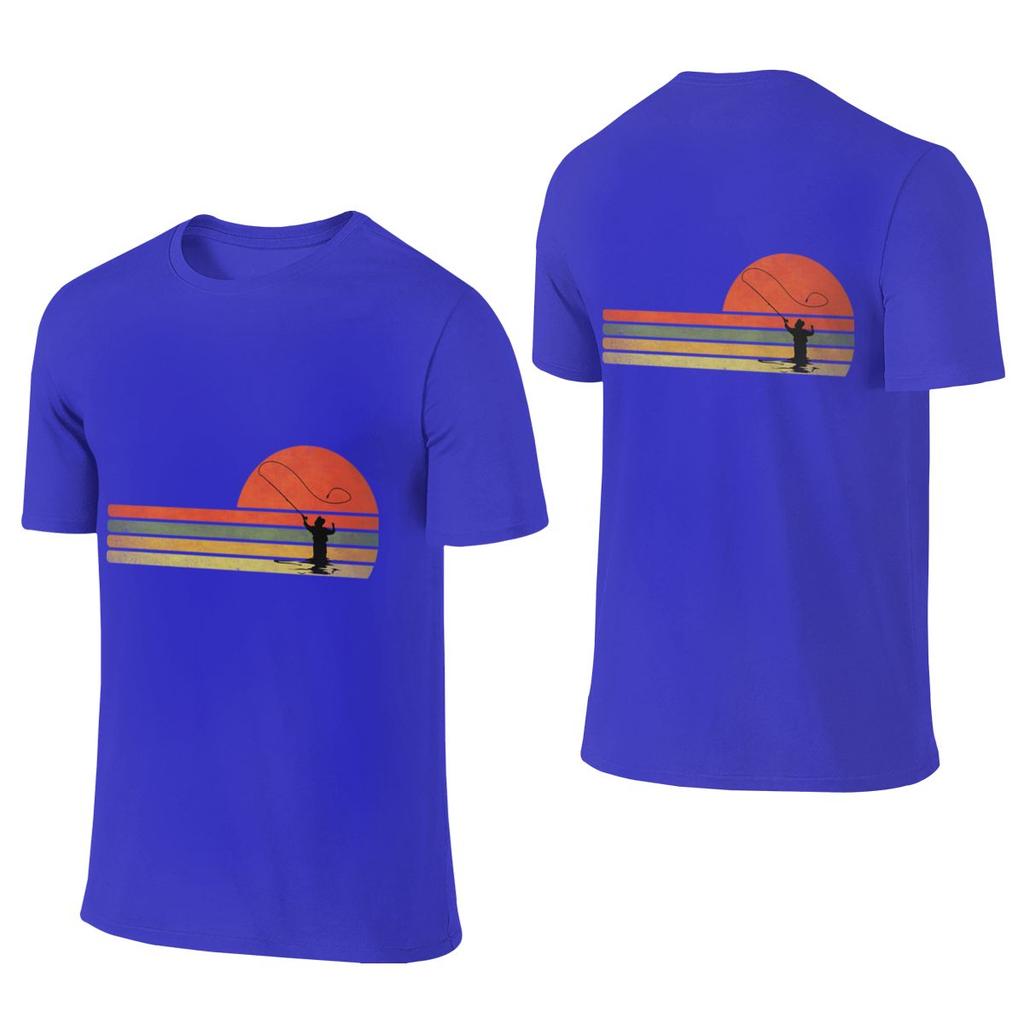 Vintage Fly Fishing Reversible Seamless Cotton Casual Graphic Tee Gift For Fly Fishing Lovers