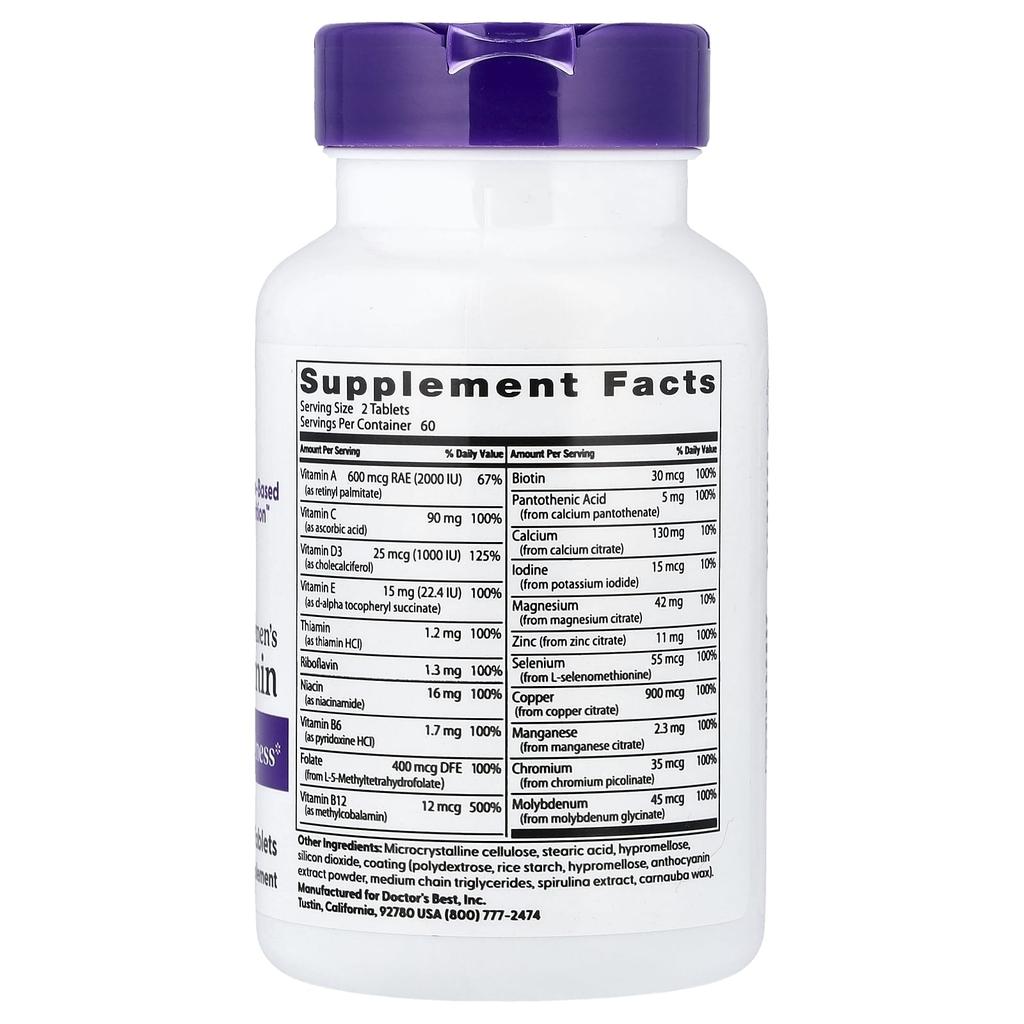 Doctor's Best Women's Multivitamin, 120 Tablets