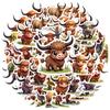 Pastoral Nature Decals Cartoon Cattle DIY Stickers Animal Stickers For Phone Suitcase