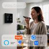 Qoltec Smart Touch 2-Channel Light Switch | Wi-Fi | Timer | Tuya | Smart life | Tempered glass | Black