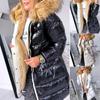 Women Winter Warm Faux Fur Hooded Coat Casual Wadded Parka Jacket Plus Size