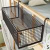 Hanging Bedside Organizer No Drill No Damage Bedframe Dorm Upper Bunk Snack Holder for Phone Book Dorm Storage