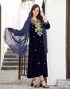 Abaya Gown Dress VELVET Farasha Kaftan Dubai New Islamic Moroccan Stylish