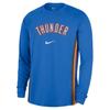 Оклахома Dri-FIT НБА Оклахома-Сити Тандер Сезон 2025/26 Свитшот с круглым вырезом с длинным рукавом Баскетбольная футболка Мужские топы HM7027-403