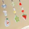 Wrist Strap Fruit Pendant Phone Strap Cartoon Colorful Phone Chain Fruit Party Pendant  Bag Pendant