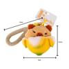Soft Stuffed Capybara Plush Keychain PVC Banana Animal Plush Key Chain Cute Cat Plush Doll  Unisex