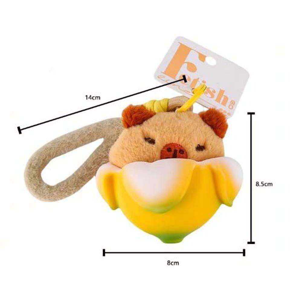 Soft Stuffed Capybara Plush Keychain PVC Banana Animal Plush Key Chain Cute Cat Plush Doll Unisex