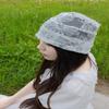 Hollowed Out Rural Style Hat Breathable Baotou Hat Fashionable Bandanas  Hair