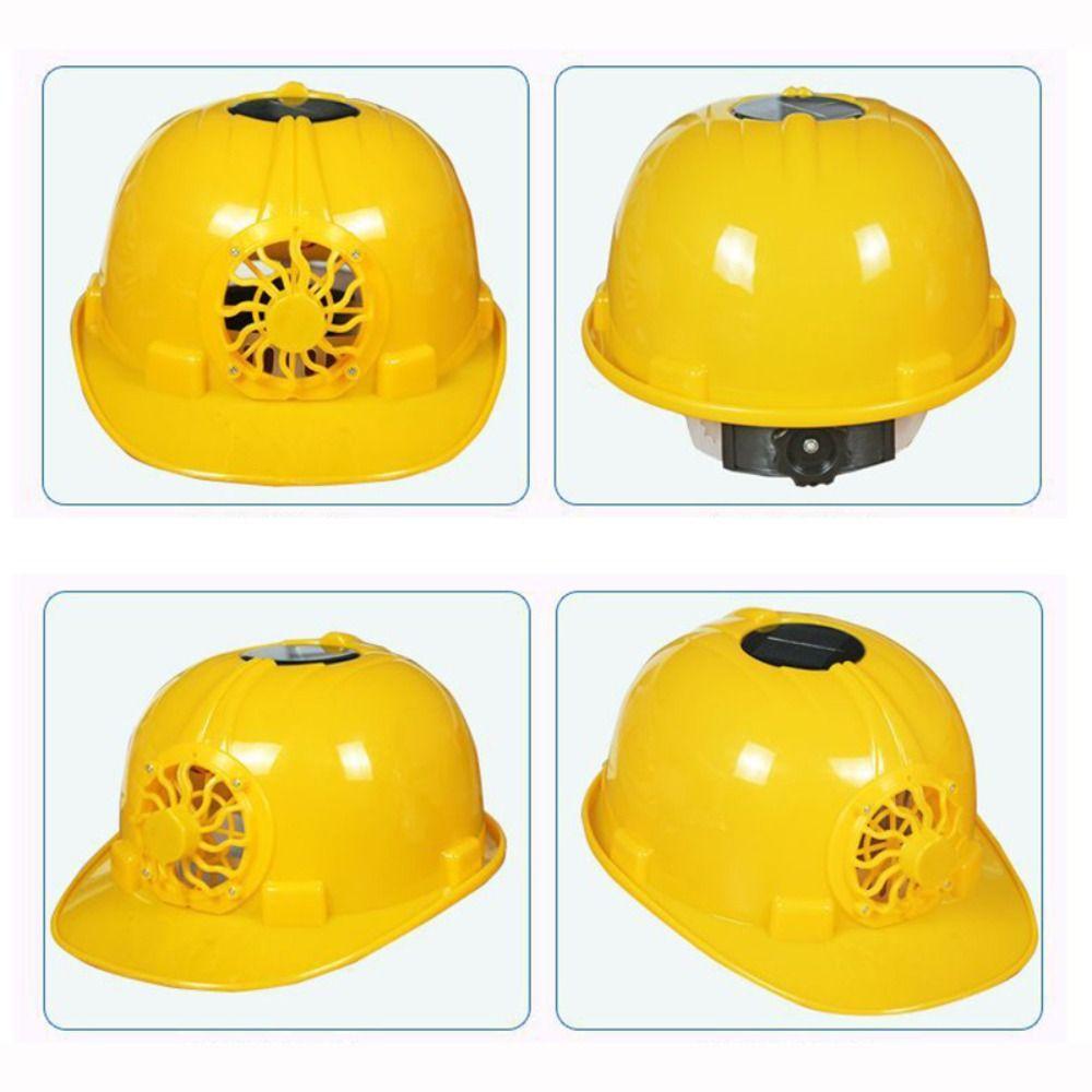 Adjustable Fan Safety Helmet Solar Power Solar Hat Breathable Fan Helmet Construction Site