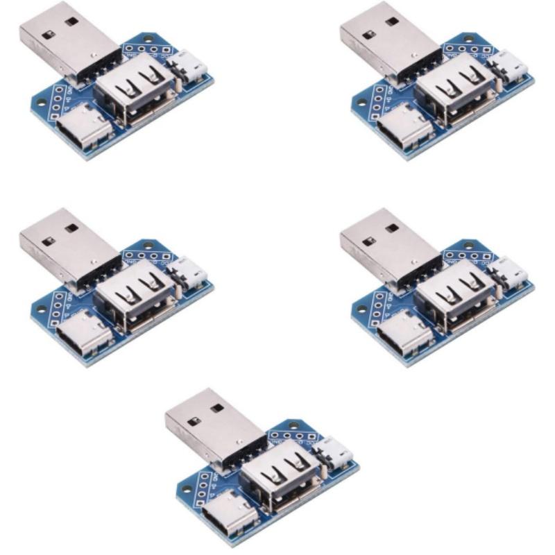 USB-коммутатор, штекер USB на Type-c Micro USB гнездо, 2.54-4P, плата для тестирования передачи, USB-адаптерная плата XY-USB4