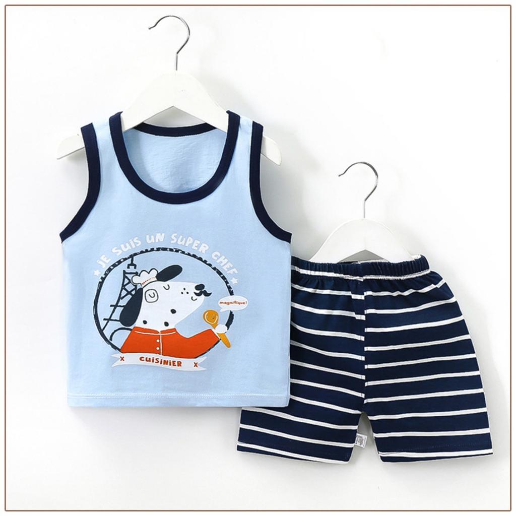 Детский комплект нижнего белья, летняя хлопковая новая тонкая летняя одежда для мальчиков и девочек, детская одежда