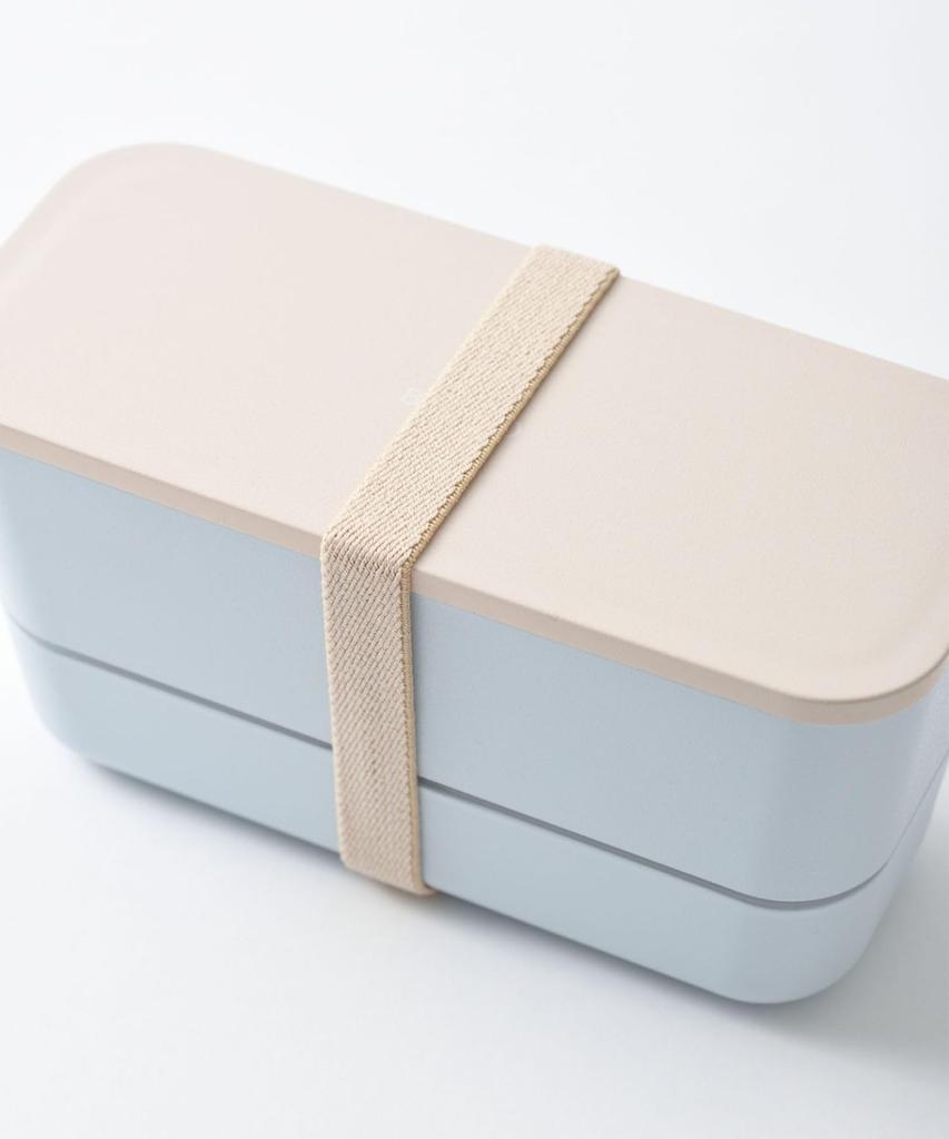 BRUNO Yamanaka Lacquer Lunch Dishwasher and Microwave No Size Two-Tier Box, Two-Tone, Safe, Gray, Included, RBHK013-GY