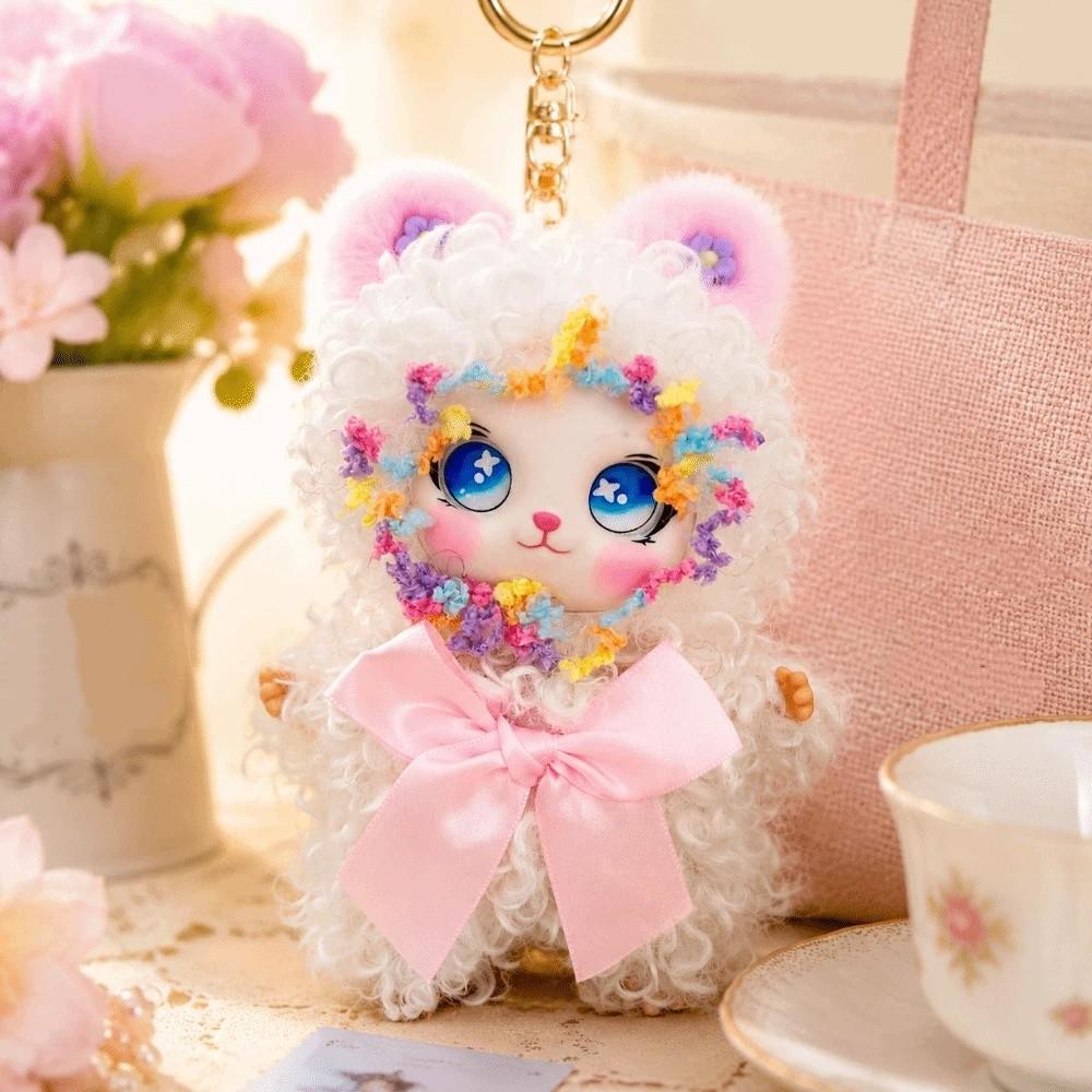 Hanging Ornaments Plush Doll Pendant Fluffy Bag Charm Fashion Bear Keychain Bag Key Decor
