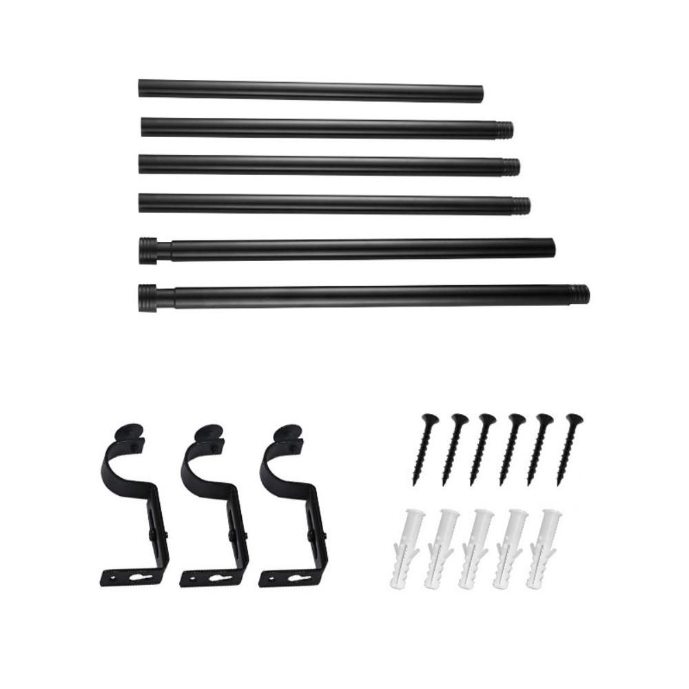 Утолщенный комплект карнизов для штор Регулируемая шторная штанга Телескопическая штанга Минималистский карниз для штор Ванная комната