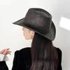 Защита от солнца Шляпа западного ковбоя Этнический стиль Шляпа рыцаря Простая летняя шляпа от солнца Джаз